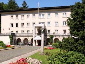 Exterior of Vila Bled Hotel, Slovenia