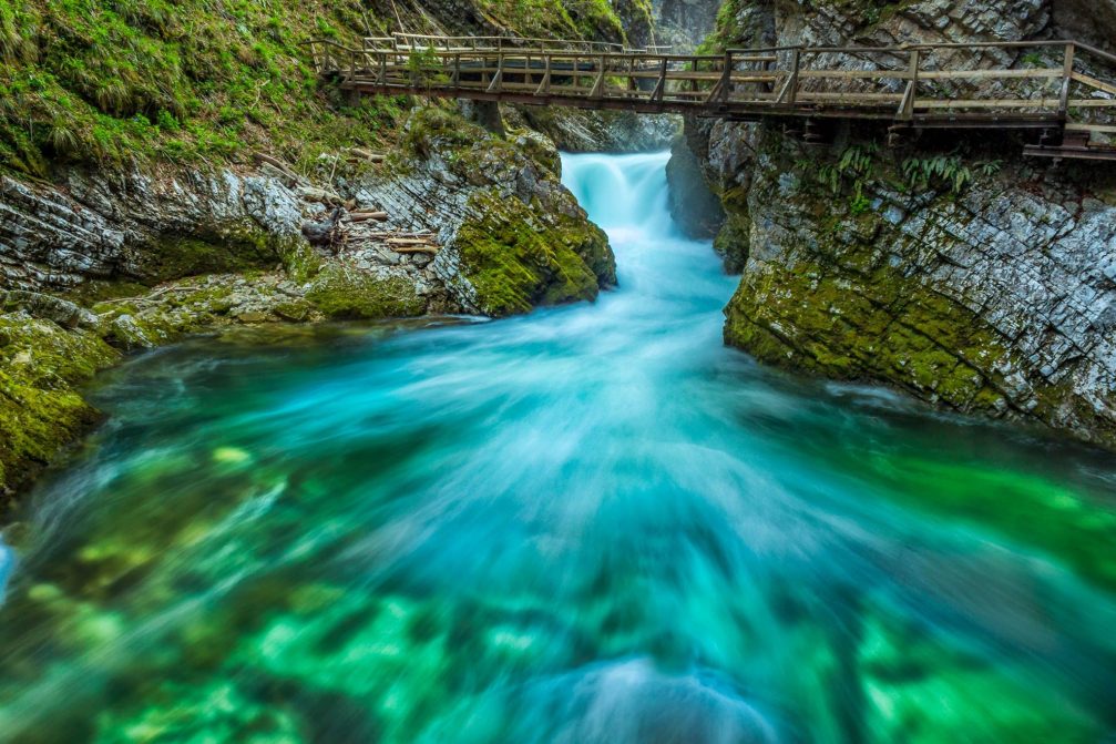 Vintgar Gorge in Bled in Slovenia