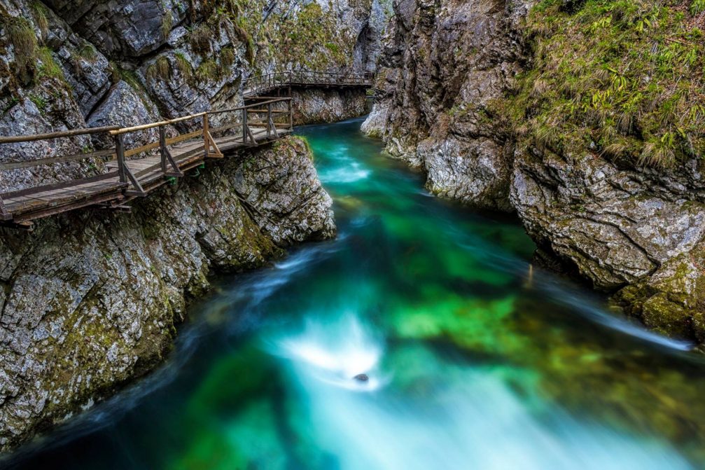 Vintgar Gorge, a natural wonder in the Bled area of Slovenia