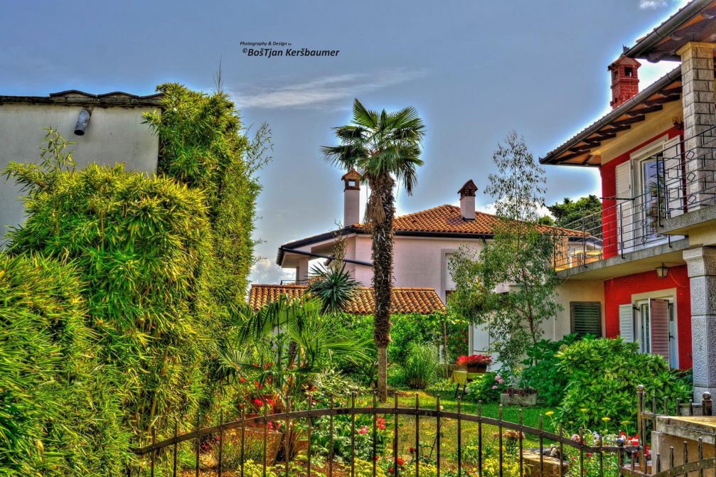 A beautiful garden in Izola, Slovenia