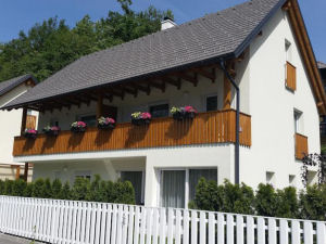 Exterior of Maline Apartments in Bled, Slovenia