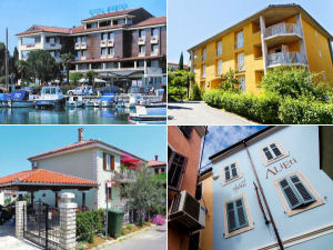 Collage of Izola accommodations