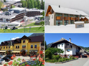 Collage of Kranjska Gora accommodations