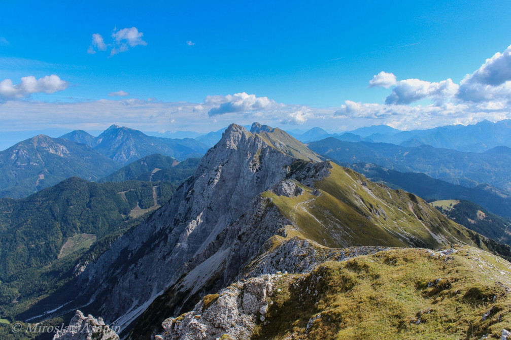 Karawanks mountain range in Slovenia