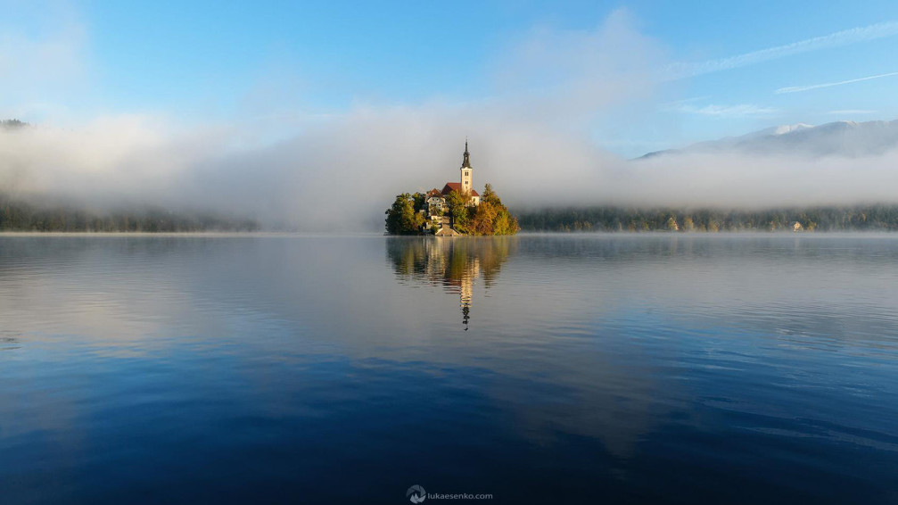 Bled Island is barely large enough to embrace the 15th-century Church of the Assumption