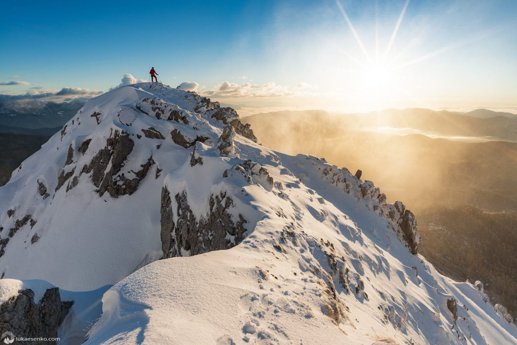 Slovenian Alps in winter are magical and beautiful