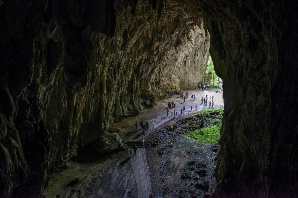 Schmidl Hall, the final section Skocjan Caves in Slovenia