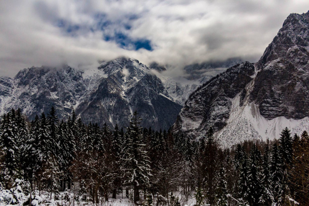 Winter in the Slovenian Alps, Slovenia