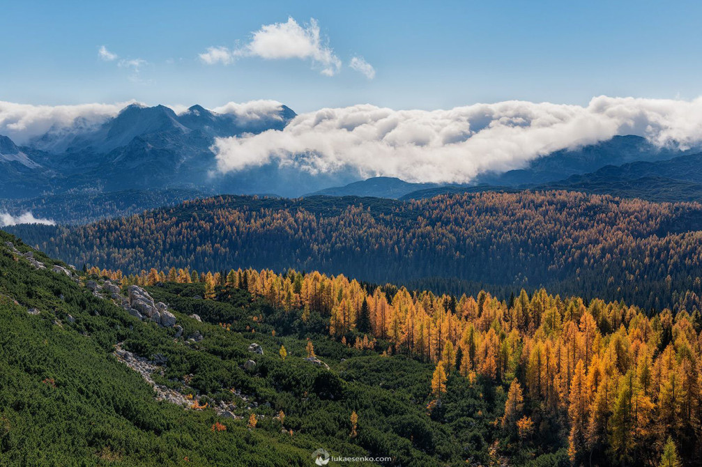 The heart of Triglav National Park, Slovenia in beautiful autumn colors