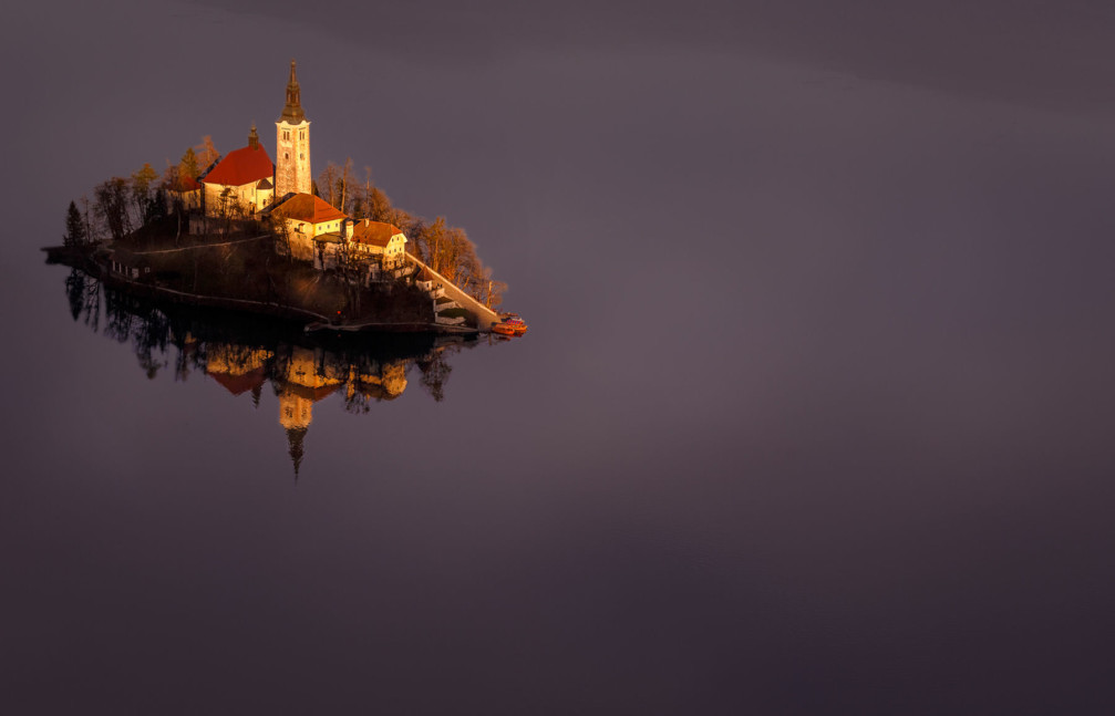 Bled Island with the Pilgrimage Church of the Assumption of Mary, Slovenia