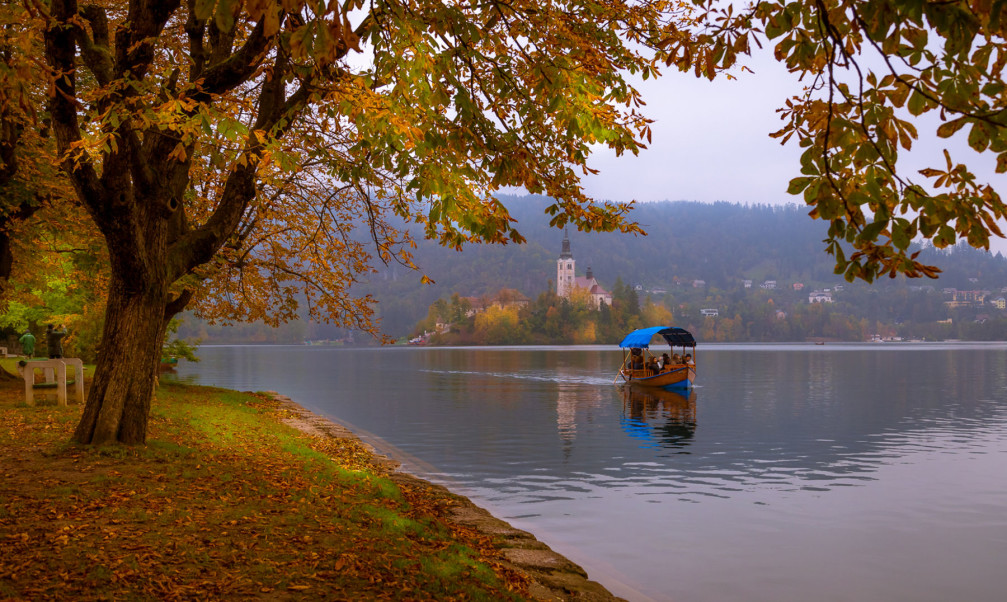 Lake Bled, Slovenia in autumn