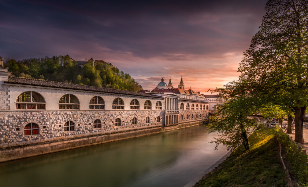 Ljubljanica River, Ljubljana, Slovenia