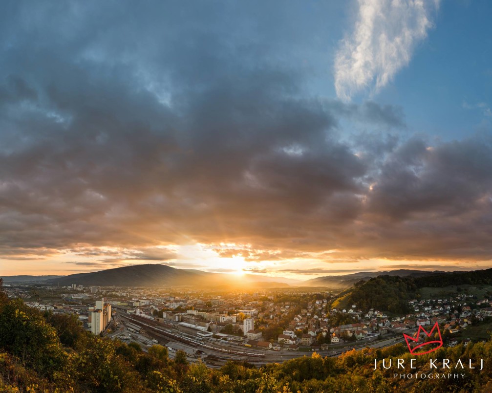 Stunning view of the city of Maribor, Slovenia