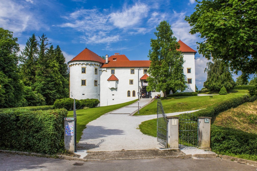 The Renaissance-style Bogensperk Castle built at the beginning of the 16th century, Slovenia