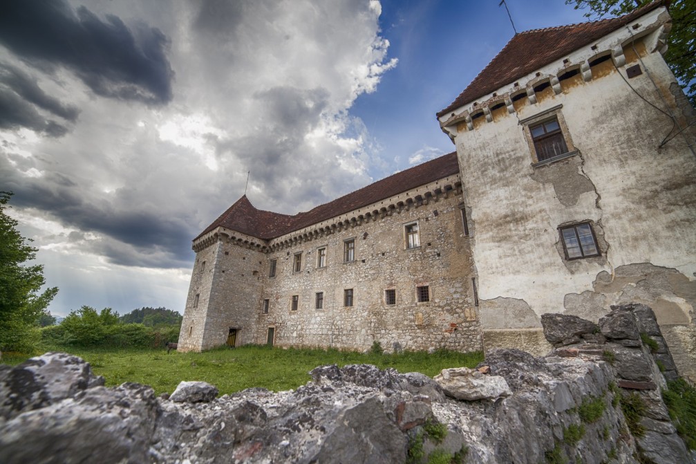 Krumperk Castle, a fine example of a Renaissance manor in the village of Gorjusa, Slovenia