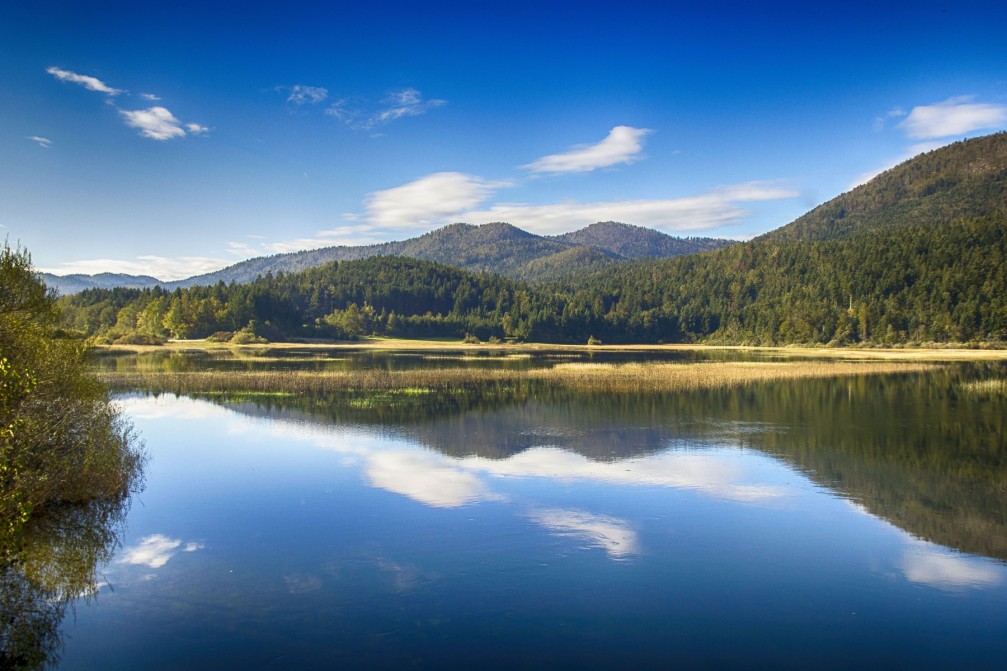 Lake Cerknica, the largest intermittent lake in Slovenia