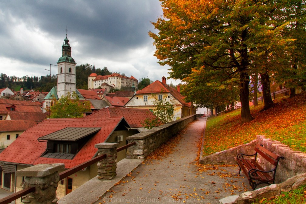 Charming little town of Skofja Loka, one of the oldest towns in Slovenia