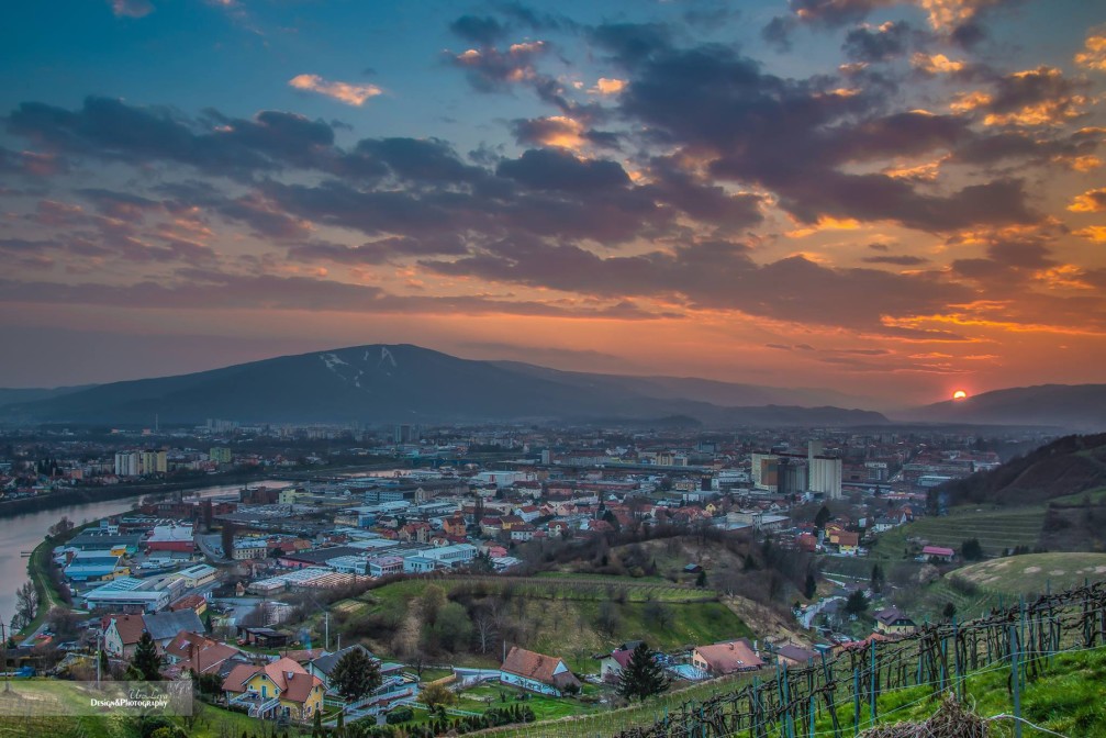 View of Maribor, the capital of the Stajerska region of Slovenia