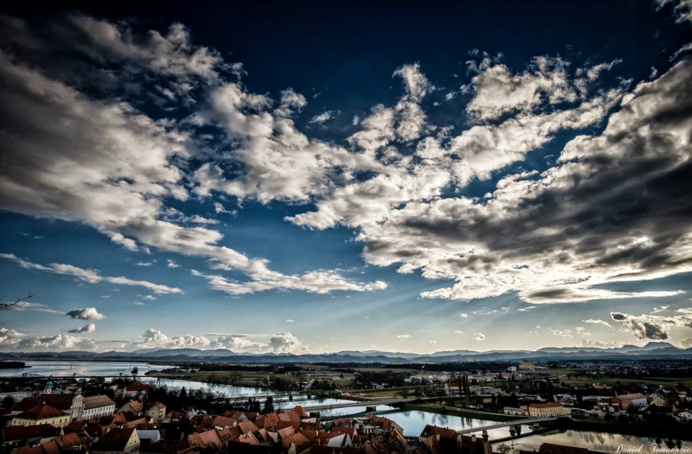 A view across the town of Ptuj, Slovenia