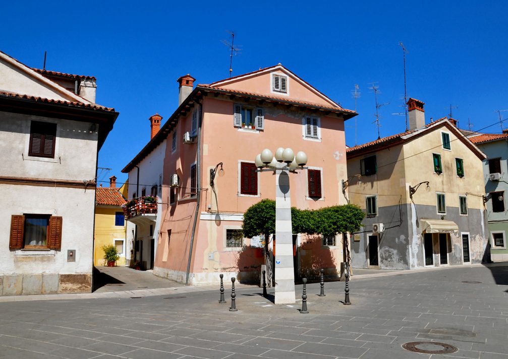 Historic houses in the old part of Koper