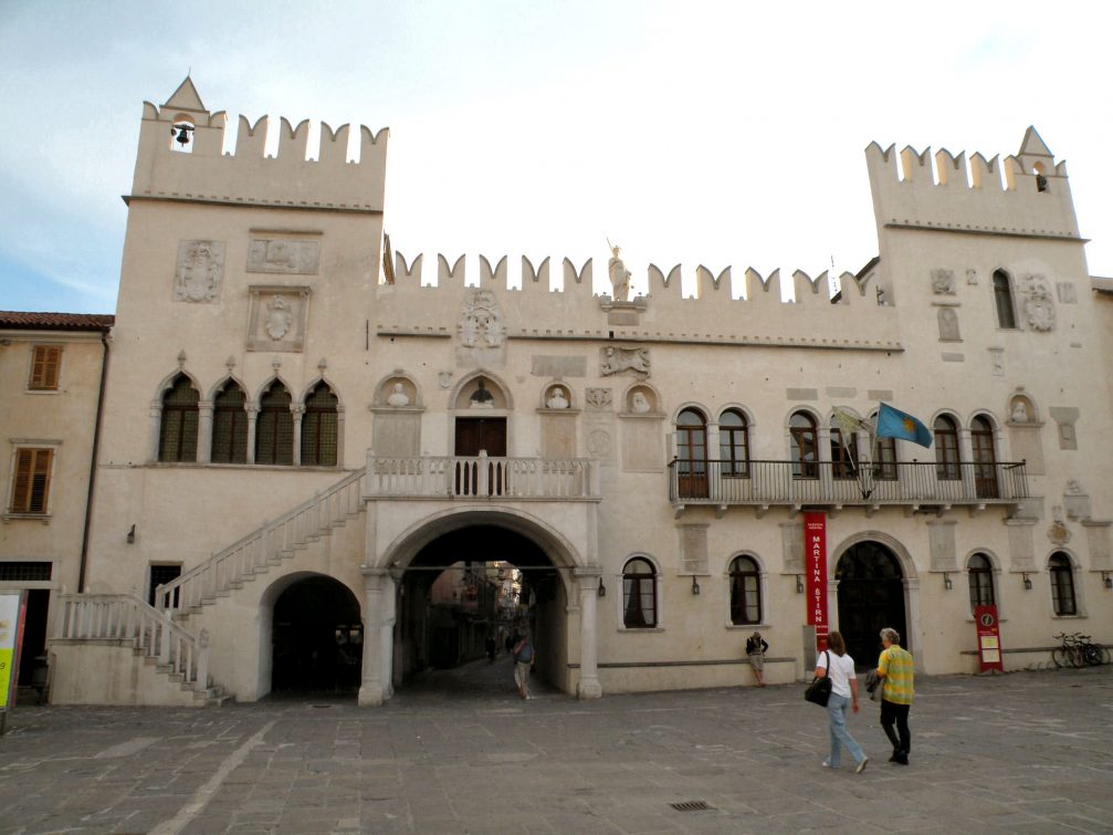Dominating the southern side of Tito Square in Koper is the Praetorian Palace