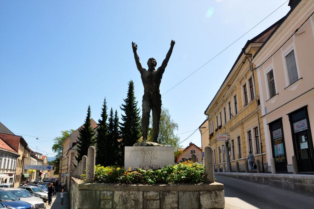 The centre of Novo Mesto's Old Town