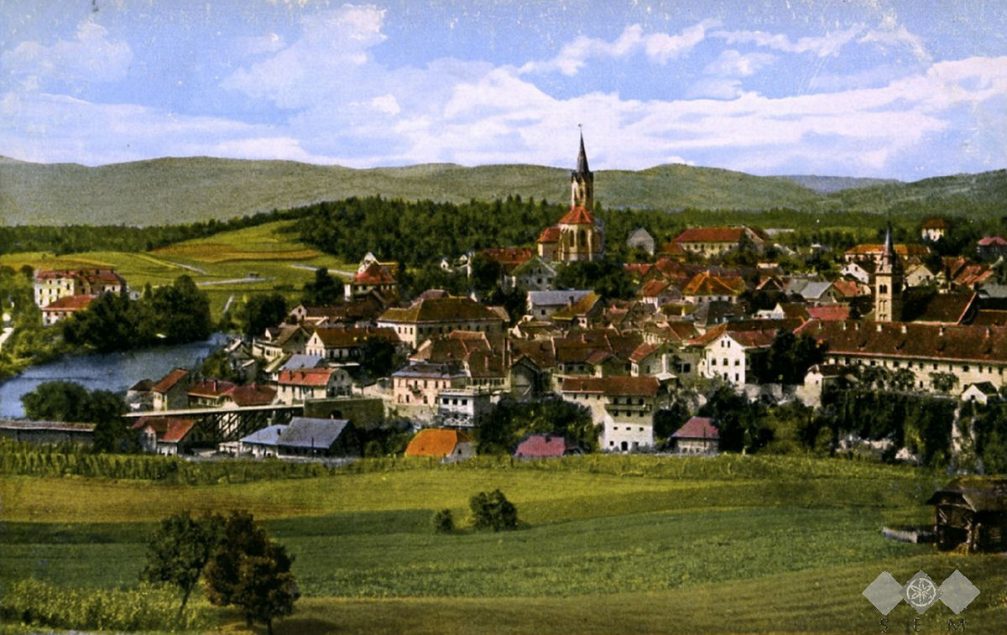 Novo Mesto postcard from the beginning of the 20th century