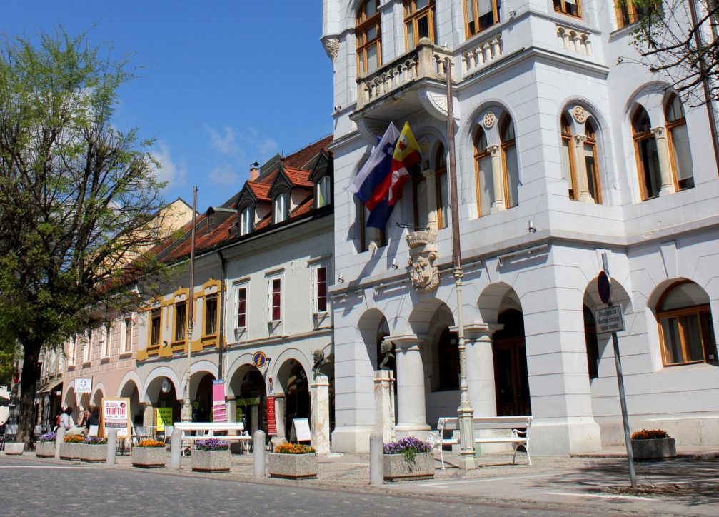 The Town Hall in Novo Mesto, Slovenia