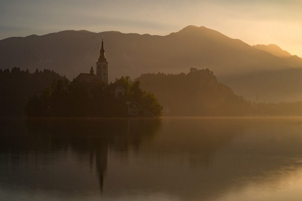 The Church of the Assumption of the Virgin Mary on Bled Island in Slovenia