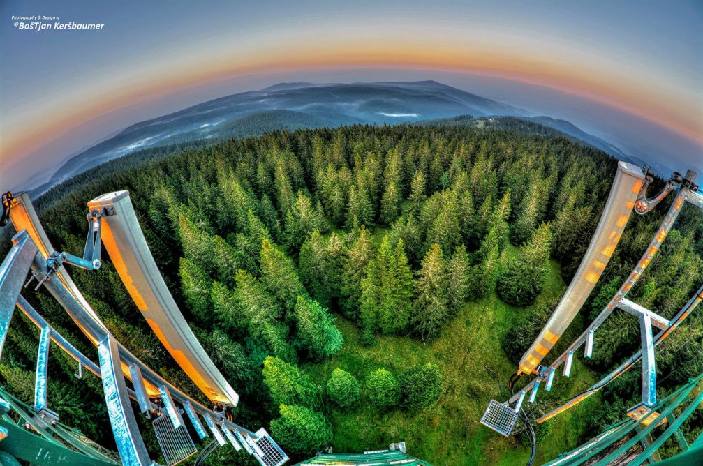 View from the Rogla lookout tower