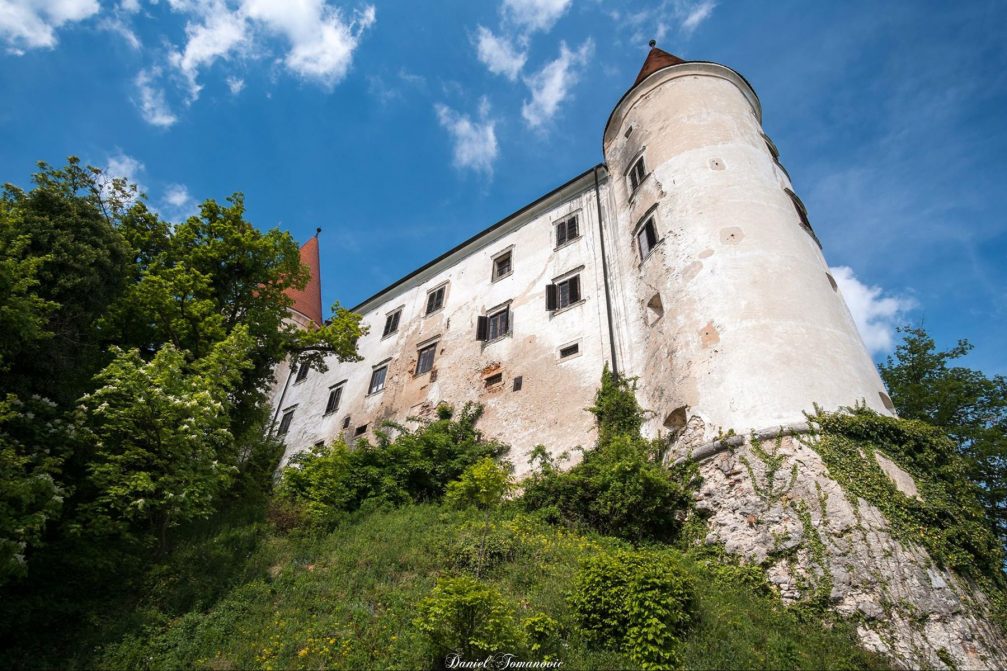 Exterior of the Bizeljsko Castle in southeastern Slovenia