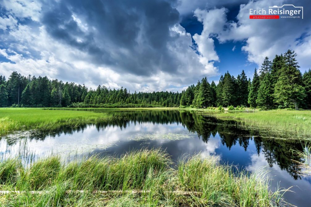 Lake Crno Jezero or Black Lake in the Pohorje Hills in Slovenia