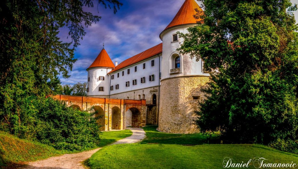 Exterior of the Mokrice Castle in southeastern Slovenia