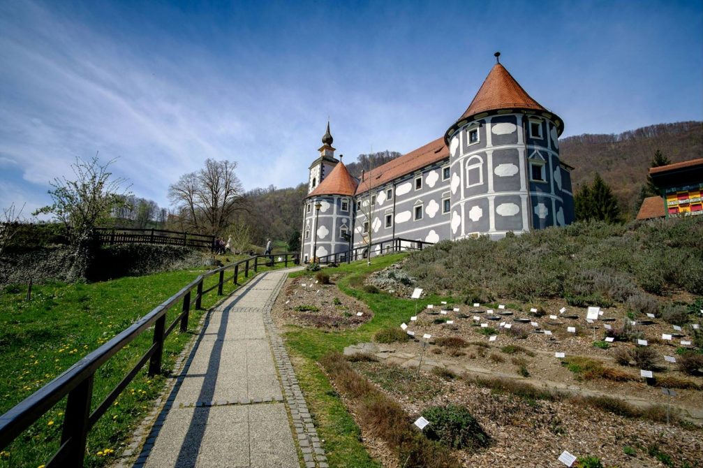 Exterior of the Olimje Castle a.k.a. Olimje Monastery in Olimje, Slovenia