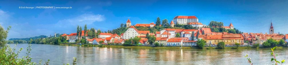 A beautiful panorama of Ptuj, the oldest town in Slovenia