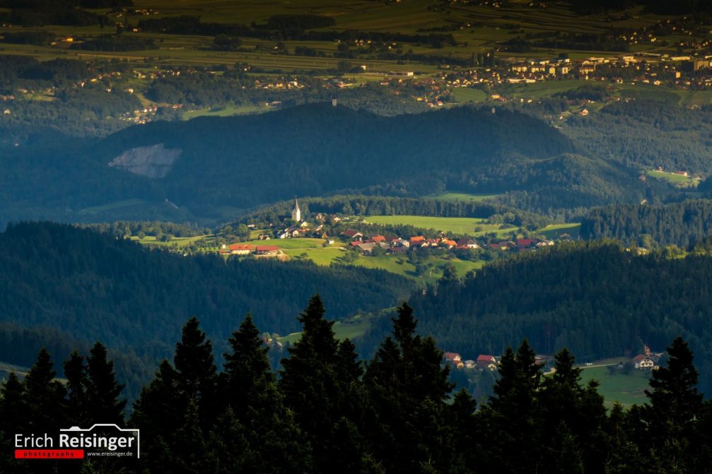 View from the Rogla observation tower in the heart of the Pohorje massif