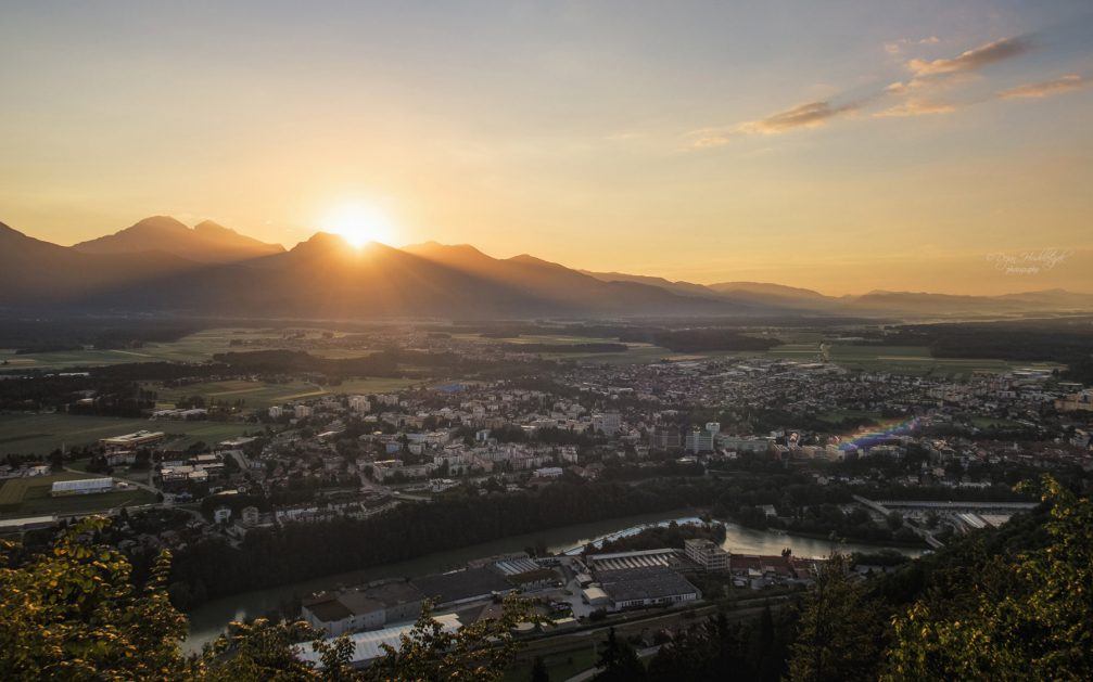 Panorama of Kranj, the capital of the Gorenjska region of Slovenia