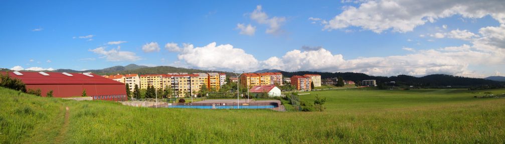 Panorama of the southeastern part of Postojna from the Cesta V Staro Vas road