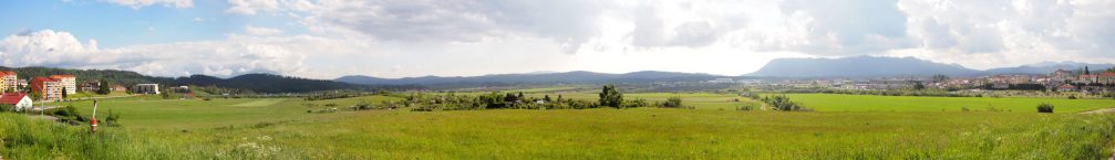 A 360-degree panorama of Postojna from the Cesta V Staro Vas road