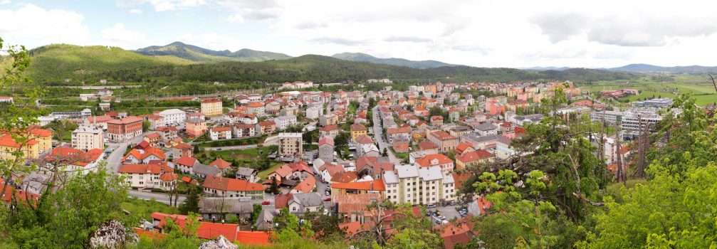 Postojna panorama from a hill