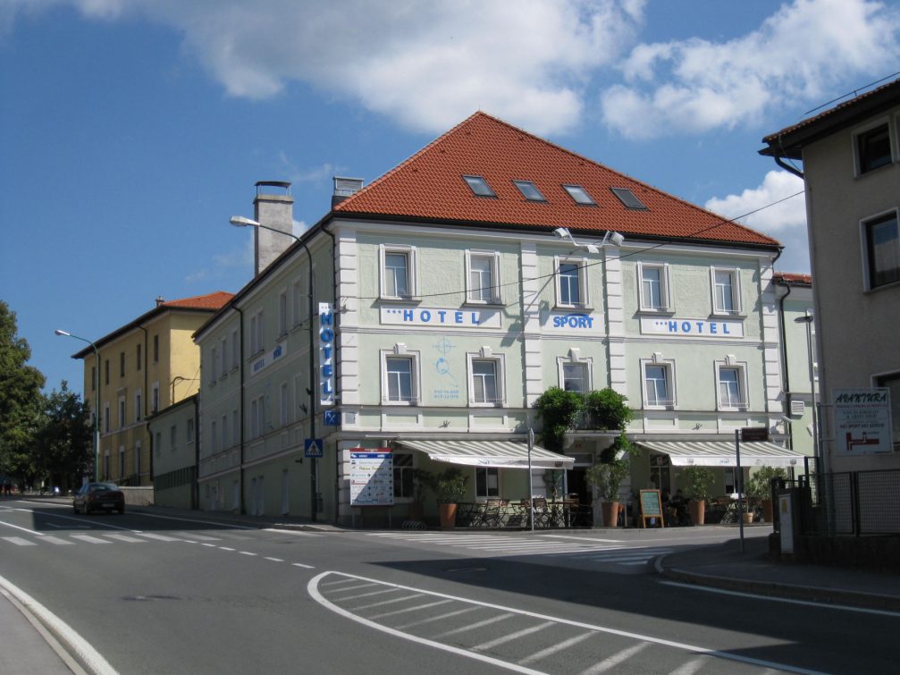 Exterior of the Sport Hotel in Postojna, Slovenia