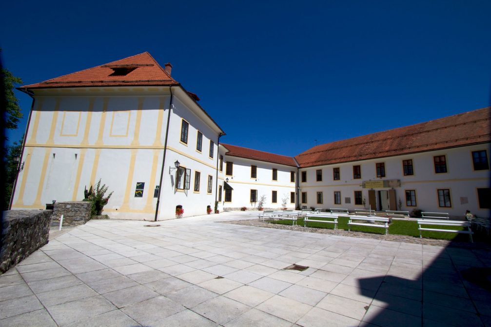 Skofja Loka Castle inner courtyard