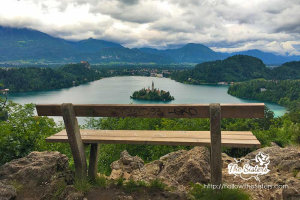 How to get to the famous bench near lake Bled