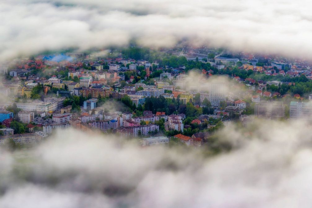 The city of Kranj in Slovenia