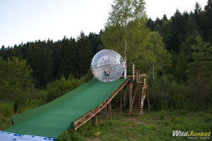 Zorbing in Bled, Slovenia