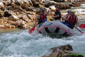 Rafting on the Soca River in Bovec
