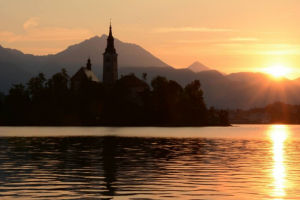 Lake Bled at Sunrise