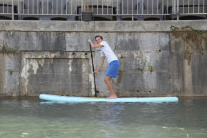 Stand Up Paddling Goes Urban in Slovenia