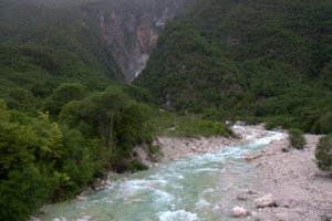 Rafting in the Rain in Slovenia