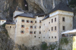 View of Slovenia cave castle 